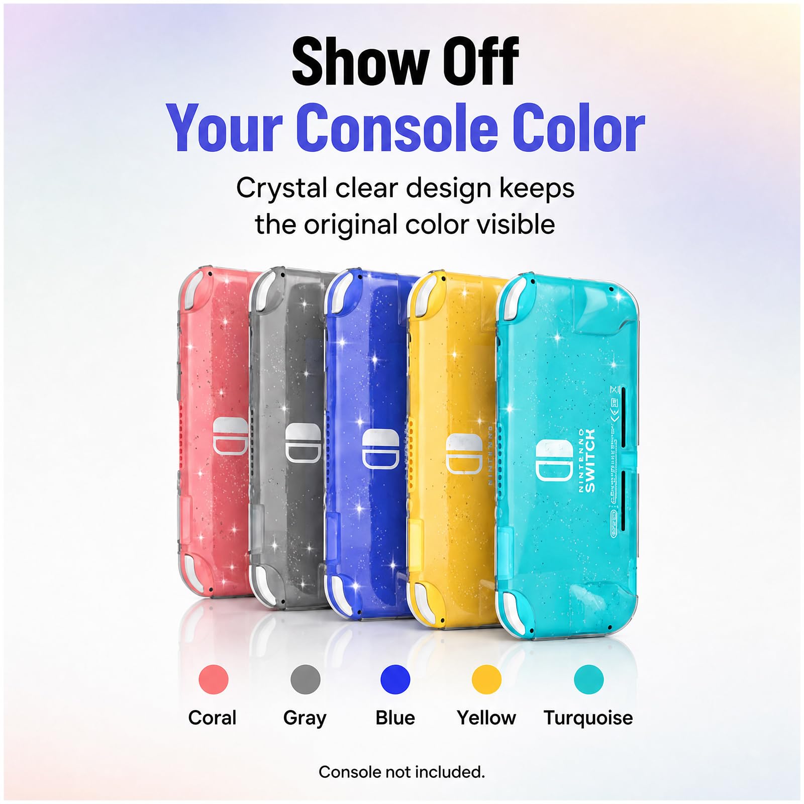 Amazon.co.jp: NANANINO クリア グリッター Nintendo Switch Lite